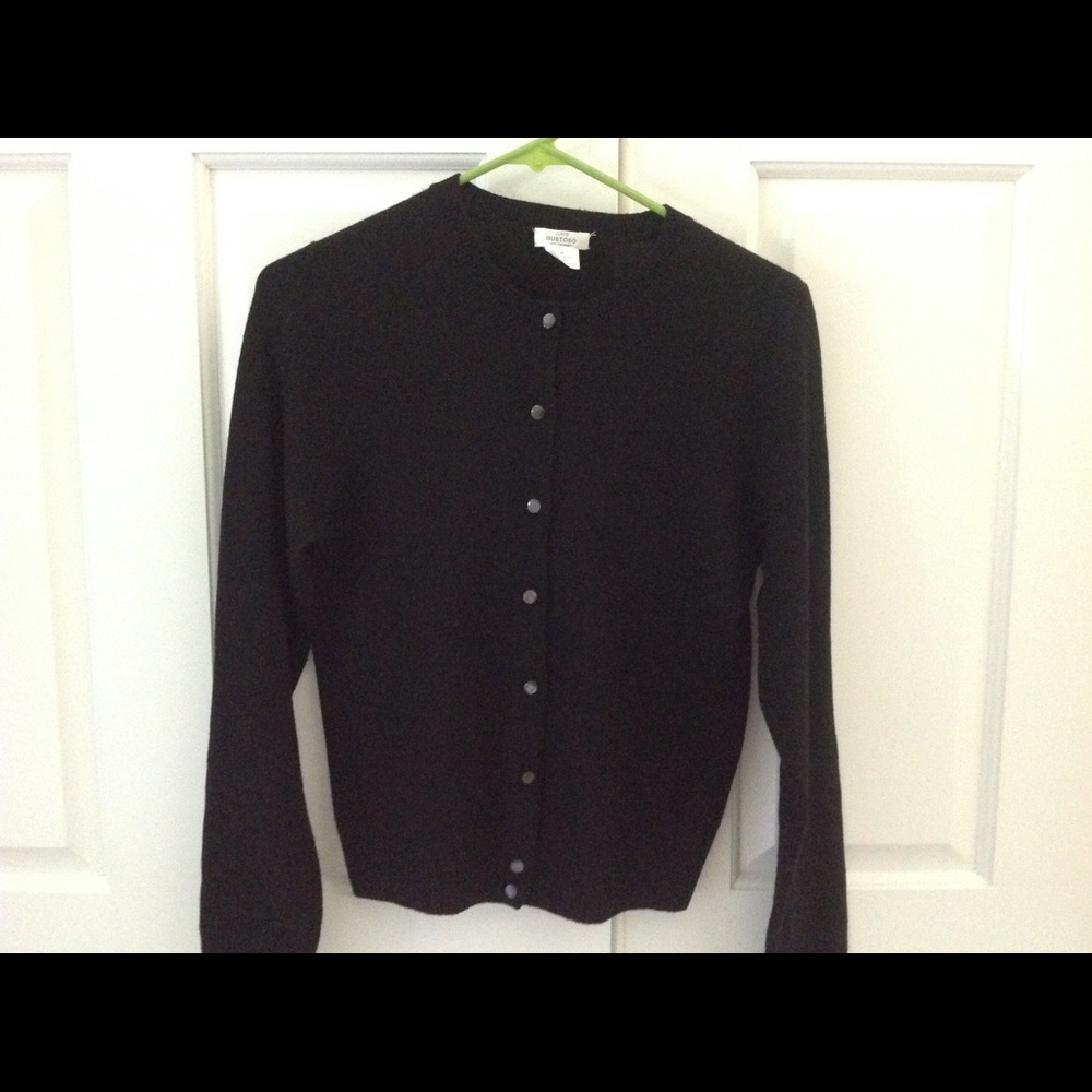 J. Crew black cashmere Gustoso cardigan